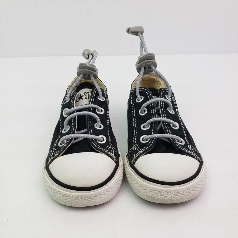 Converse Chuck Taylor All Star Baby Toddler Size 6 Black White Low Sneaker Shoes